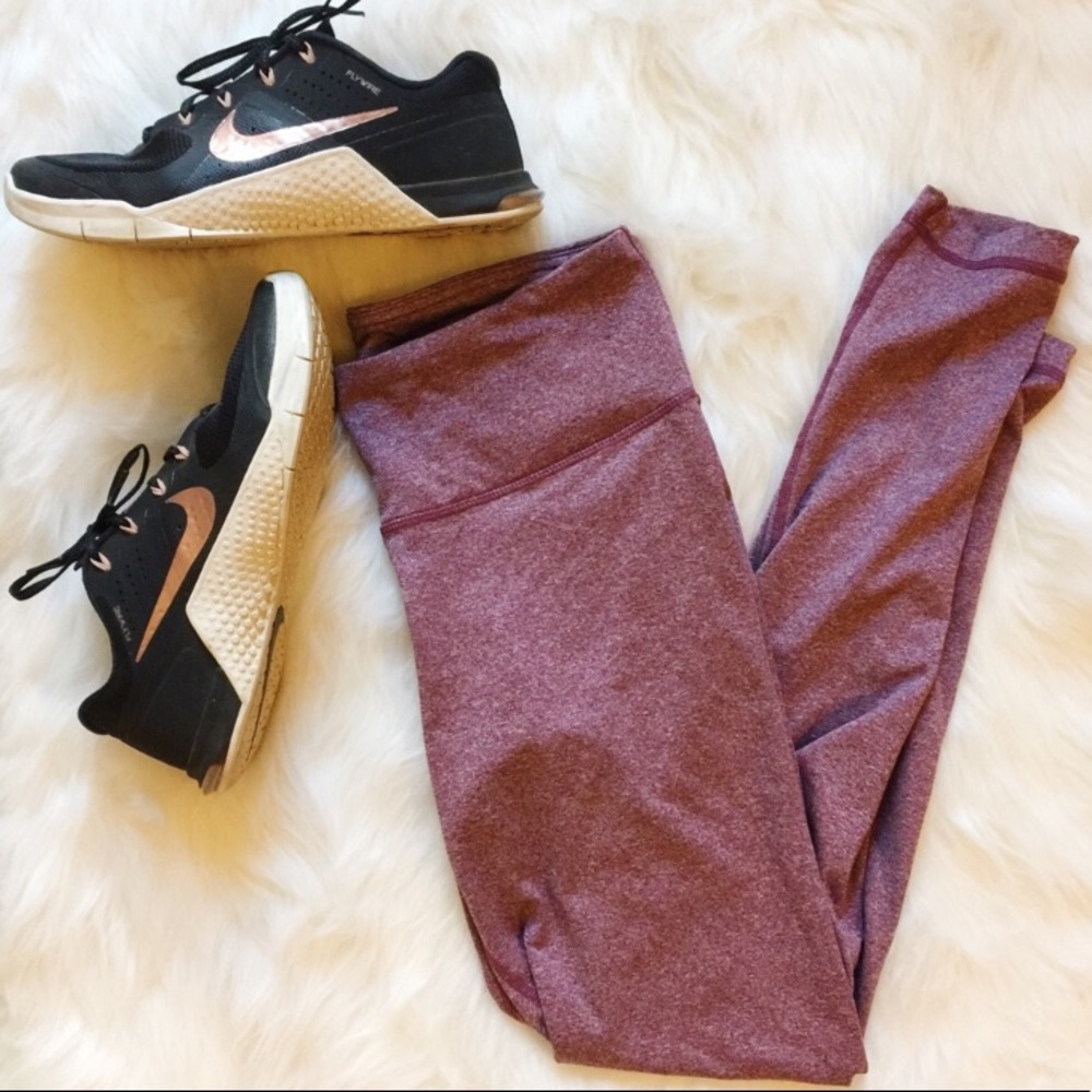 Maroon 90 degree leggings